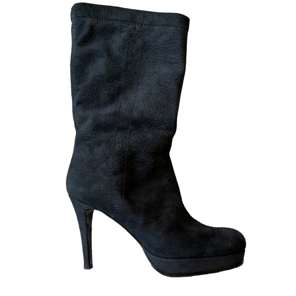 Ron White Platform Boot, Nubuck Leather, Fur Lined - Picture 3 of 15